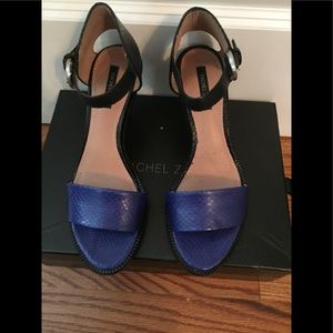 Rachel Zoe blue and black high heels